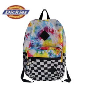 Dickies Checkerboard Backpack Tie Dye School Streetwear Bag